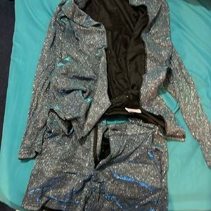 Cute two-piece blazer, set with shorts and a blazer jacket